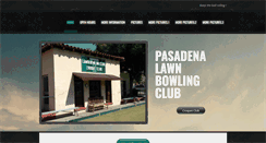 Desktop Screenshot of pasadenalawnbowlingclub.com